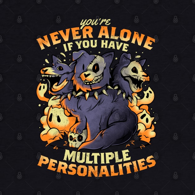 Multiple Personalities - Funny Evil Hell Dog Gift by eduely